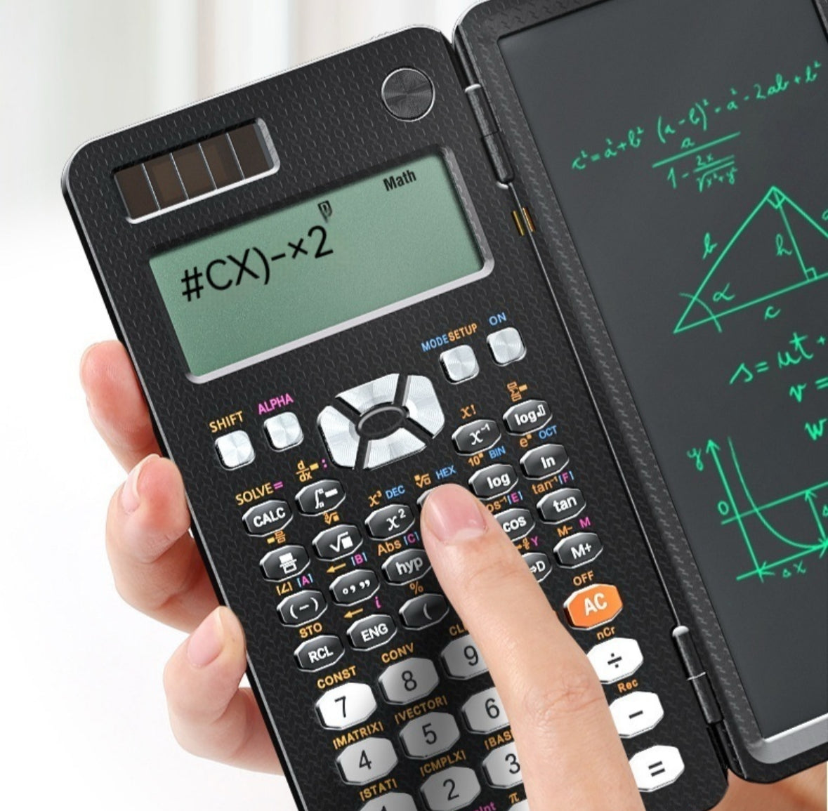 2 In 1 Foldable Scientific Calculators Handwriting Tablet